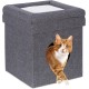 Relaxdays Foldable Cat Cave Heavy Duty Bench, Indoor Cat Furniture, Animal Hideout, HBT 38.5 x 74.5 x 37 cm, Light Brown Relaxdays Foldable Cat Cave Heavy Duty Bench, Indoor Cat Furniture, Animal Hideout, HBT 38.5 x 74.5 x 37 cm, Light Brown