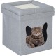 Relaxdays Foldable Cat Cave Heavy Duty Bench, Indoor Cat Furniture, Animal Hideout, HBT 38.5 x 74.5 x 37 cm, Light Brown Relaxdays Foldable Cat Cave Heavy Duty Bench, Indoor Cat Furniture, Animal Hideout, HBT 38.5 x 74.5 x 37 cm, Light Brown