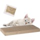 Relaxdays Scratching Cardboard Rectangular with Catnip Cat Toy Corrugated Cardboard Scratching Surface HBT 4 x 45.5 x 23.5 cm Brown Relaxdays Scratching Cardboard Rectangular with Catnip Cat Toy Corrugated Cardboard Scratching Surface HBT 4 x 45.5 x 23.5 cm Brown