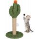 Relaxdays Scratching Post for Cats, Cactus, H x D: 59 x 31 cm, Cat Scratching Post with Bobbles, Linen Rope, Interactive Scratching Post, Colourful Relaxdays Scratching Post for Cats, Cactus, H x D: 59 x 31 cm, Cat Scratching Post with Bobbles, Linen Rope, Interactive Scratching Post, Colourful