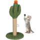Relaxdays Scratching Post for Cats, Cactus, H x D: 59 x 31 cm, Cat Scratching Post with Bobbles, Linen Rope, Interactive Scratching Post, Colourful Relaxdays Scratching Post for Cats, Cactus, H x D: 59 x 31 cm, Cat Scratching Post with Bobbles, Linen Rope, Interactive Scratching Post, Colourful