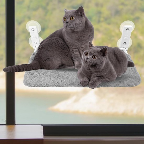 Riloventa Cat Hammock, Cat Hammock, Cat Lounger Window, Cat Bed Windowsill, Window Sill Cushion, Cat Window Sill Lounger, Hammock Seat Window Pane, Grey Riloventa Cat Hammock, Cat Hammock, Cat Lounger Window, Cat Bed Windowsill, Window Sill Cushion, Cat Window Sill Lounger, Hammock Seat Window Pane, Grey