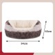 Rosewood 40 Winks Snuggle Plush Pet Bed, 15-inch, Grey/Cream Rosewood 40 Winks Snuggle Plush Pet Bed, 15-inch, Grey/Cream