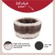 Rosewood 40 Winks Snuggle Plush Pet Bed, 20-inch, Grey/Cream Rosewood 40 Winks Snuggle Plush Pet Bed, 20-inch, Grey/Cream