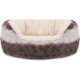 Rosewood 40 Winks Snuggle Plush Pet Bed, 20-inch, Grey/Cream Rosewood 40 Winks Snuggle Plush Pet Bed, 20-inch, Grey/Cream