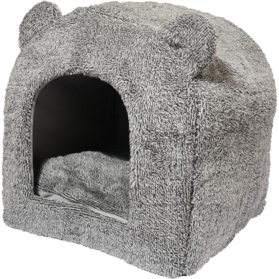 Rosewood Teddy Bear Cat Bed, 38 x 38 cm, Grey Rosewood Teddy Bear Cat Bed, 38 x 38 cm, Grey