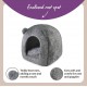 Rosewood Teddy Bear Cat Bed, 38 x 38 cm, Grey Rosewood Teddy Bear Cat Bed, 38 x 38 cm, Grey