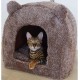 Rosewood Teddy Bear Cat Bed, 38 x 38 cm, Grey Rosewood Teddy Bear Cat Bed, 38 x 38 cm, Grey