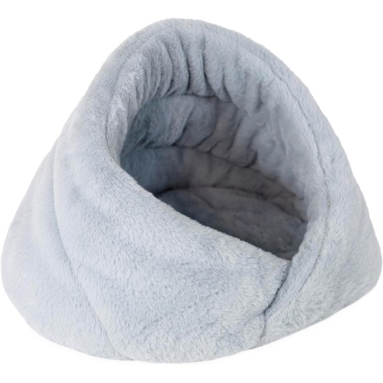 Rosewood Wrap Hideaway Fur Cat Bed Cosy Cat Bed Blue Rosewood Wrap Hideaway Fur Cat Bed Cosy Cat Bed Blue