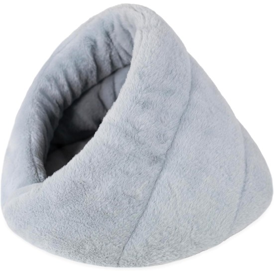 Rosewood Wrap Hideaway Fur Cat Bed Cosy Cat Bed Blue Rosewood Wrap Hideaway Fur Cat Bed Cosy Cat Bed Blue
