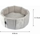 Round Basket Polyester 48 cm Sweet Cat Ecru Round Basket Polyester 48 cm Sweet Cat Ecru