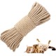 SANNIX 6 mm 30 m Sisal Rope, Natural Sisal Rope, Sisal Rope for Scratching Post, Cat Accessories, DIY, Sisal Scratching Post Replacement for Cats, Household SANNIX 6 mm 30 m Sisal Rope, Natural Sisal Rope, Sisal Rope for Scratching Post, Cat Accessories, DIY, Sisal Scratching Post Replacement for Cats, Household