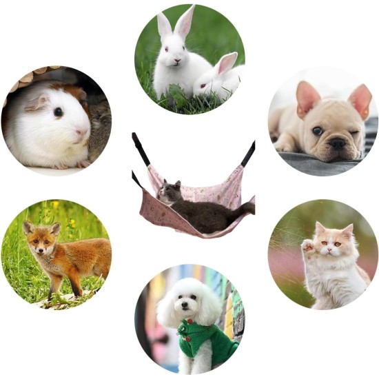 SECOFE Hammock Cage, Cat Hammock, Pet Cage Hammock, Recommended for Pets Under 9 kg, Suitable for Cats, Dogs, Rabbits, Hamsters, etc., 46 x 37 cm SECOFE Hammock Cage, Cat Hammock, Pet Cage Hammock, Recommended for Pets Under 9 kg, Suitable for Cats, Dogs, Rabbits, Hamsters, etc., 46 x 37 cm