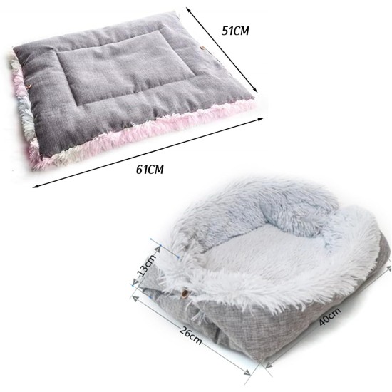 SHUAIGUO Cat Bed, Pet Bed, Washable Cat Blanket, Pet Blanket, 2-Inch Cat Blankets for Small Dogs and Cats, Warming, Comfortable, Fluffy Mat, Cat Bed, Cat Blanket (Colourful) SHUAIGUO Cat Bed, Pet Bed, Washable Cat Blanket, Pet Blanket, 2-Inch Cat Blankets for Small Dogs and Cats, Warming, Comfortable, Fluffy Mat, Cat Bed, Cat Blanket (Colourful)