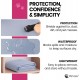 SILLY LEGACY Waterproof Bed Protector Pad (Extra Large, 100" x 96", Grey) - Soft, Thin Reversible Blanket for Pets Incontinence, Urine, Dirt, Pet Hair, Saliva SILLY LEGACY Waterproof Bed Protector Pad (Extra Large, 100" x 96", Grey) - Soft, Thin Reversible Blanket for Pets Incontinence, Urine, Dirt, Pet Hair, Saliva