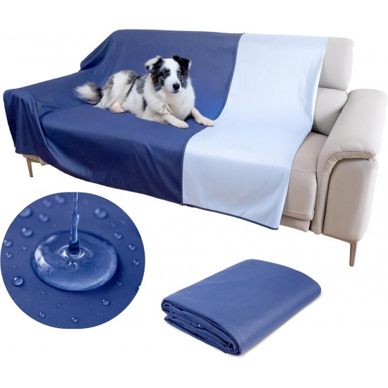 SILLY LEGACY Waterproof Bed Protector Pad (Extra Large, 100" x 96", Grey) - Soft, Thin Reversible Blanket for Pets Incontinence, Urine, Dirt, Pet Hair, Saliva SILLY LEGACY Waterproof Bed Protector Pad (Extra Large, 100" x 96", Grey) - Soft, Thin Reversible Blanket for Pets Incontinence, Urine, Dirt, Pet Hair, Saliva