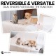 SILLY LEGACY Waterproof Bed Protector Pad (Extra Large, 100" x 96", Grey) - Soft, Thin Reversible Blanket for Pets Incontinence, Urine, Dirt, Pet Hair, Saliva SILLY LEGACY Waterproof Bed Protector Pad (Extra Large, 100" x 96", Grey) - Soft, Thin Reversible Blanket for Pets Incontinence, Urine, Dirt, Pet Hair, Saliva