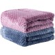 SLSON 2 Blankets, Dog Blankets, Cat Blankets, Soft Double-Sided Pet Blankets for Sofas, Chairs, Cars, Travel and Pets Keep Warm, Machine Washable, 70 x 100 cm (Grey and White)