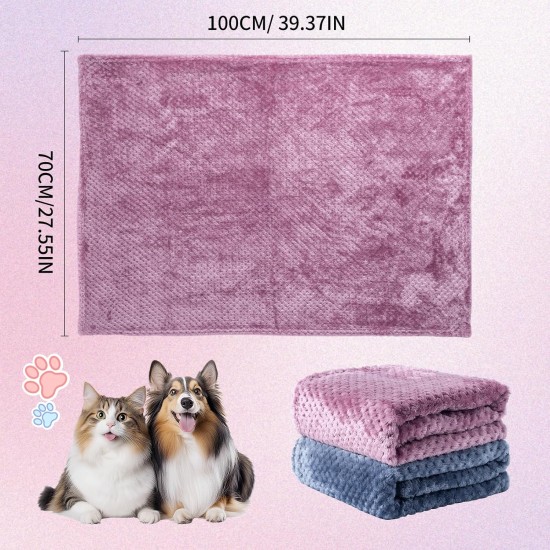 SLSON 2 Blankets, Dog Blankets, Cat Blankets, Soft Double-Sided Pet Blankets for Sofas, Chairs, Cars, Travel and Pets Keep Warm, Machine Washable, 70 x 100 cm (Grey and White) SLSON 2 Blankets, Dog Blankets, Cat Blankets, Soft Double-Sided Pet Blankets for Sofas, Chairs, Cars, Travel and Pets Keep Warm, Machine Washable, 70 x 100 cm (Grey and White)