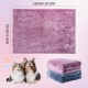 SLSON 2 Blankets, Dog Blankets, Cat Blankets, Soft Double-Sided Pet Blankets for Sofas, Chairs, Cars, Travel and Pets Keep Warm, Machine Washable, 70 x 100 cm (Grey and White)