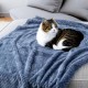 SLSON 2 Blankets, Dog Blankets, Cat Blankets, Soft Double-Sided Pet Blankets for Sofas, Chairs, Cars, Travel and Pets Keep Warm, Machine Washable, 70 x 100 cm (Grey and White)