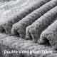 SLSON 2 Blankets, Dog Blankets, Cat Blankets, Soft Double-Sided Pet Blankets for Sofas, Chairs, Cars, Travel and Pets Keep Warm, Machine Washable, 70 x 100 cm (Grey and White)