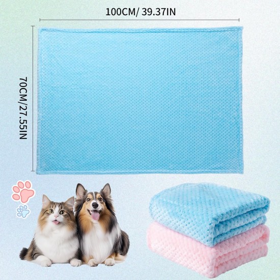 SLSON 2 Blankets, Dog Blankets, Cat Blankets, Soft Double-Sided Pet Blankets for Sofas, Chairs, Cars, Travel and Pets Keep Warm, Machine Washable, 70 x 100 cm (Grey and White) SLSON 2 Blankets, Dog Blankets, Cat Blankets, Soft Double-Sided Pet Blankets for Sofas, Chairs, Cars, Travel and Pets Keep Warm, Machine Washable, 70 x 100 cm (Grey and White)