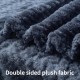 SLSON 2 Blankets, Dog Blankets, Cat Blankets, Soft Double-Sided Pet Blankets for Sofas, Chairs, Cars, Travel and Pets Keep Warm, Machine Washable, 70 x 100 cm (Grey and White)