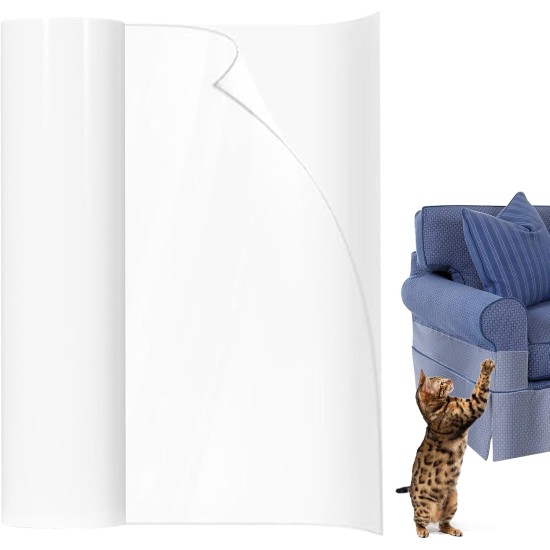 Scratch Protection Cat, 20 cm x 5 m, Anti-scratch Film for Cats, Sofa Protection, Cat, Transparent Scratch Protection Tape for Sofa, Door, Wall, Furniture Scratch Protection Cat, 20 cm x 5 m, Anti-scratch Film for Cats, Sofa Protection, Cat, Transparent Scratch Protection Tape for Sofa, Door, Wall, Furniture