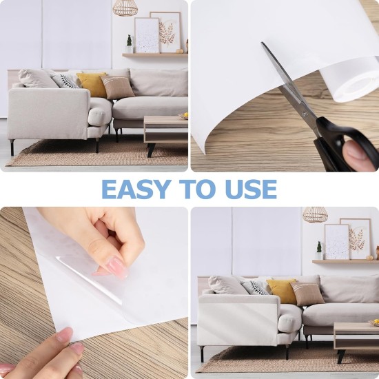 Scratch Protection Cat, 20 cm x 5 m, Anti-scratch Film for Cats, Sofa Protection, Cat, Transparent Scratch Protection Tape for Sofa, Door, Wall, Furniture Scratch Protection Cat, 20 cm x 5 m, Anti-scratch Film for Cats, Sofa Protection, Cat, Transparent Scratch Protection Tape for Sofa, Door, Wall, Furniture