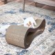 ScratchMe Cat Scratcher with Cat Toy Marble Track, Built-in Ball, L-shaped Scratcher, Cardboard Lounge Bed, Stable and Durable, Furniture Protection, Reversible ScratchMe Cat Scratcher with Cat Toy Marble Track, Built-in Ball, L-shaped Scratcher, Cardboard Lounge Bed, Stable and Durable, Furniture Protection, Reversible