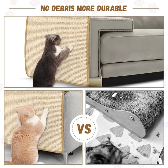 Scratching Boards Cat Scratching Mat Cat Wall Cat Scratching Board Sisal Mat 60 x 40 cm Durable Cat Furniture Doormat with Self-Adhesive Mat and 10 Spiral Nails for Sofa Furniture Door Scratch Scratching Boards Cat Scratching Mat Cat Wall Cat Scratching Board Sisal Mat 60 x 40 cm Durable Cat Furniture Doormat with Self-Adhesive Mat and 10 Spiral Nails for Sofa Furniture Door Scratch