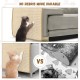 Scratching Boards Cat Scratching Mat Cat Wall Cat Scratching Board Sisal Mat 60 x 40 cm Durable Cat Furniture Doormat with Self-Adhesive Mat and 10 Spiral Nails for Sofa Furniture Door Scratch