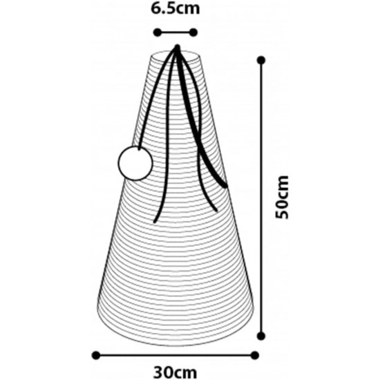 Seagrass Scratch Cone, 30 x 30 x 50 cm Seagrass Scratch Cone, 30 x 30 x 50 cm