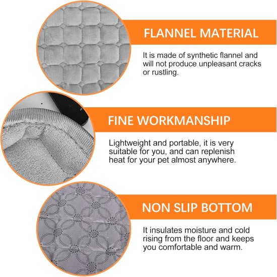 Self-Heating Blanket for Cats and Dogs, 59 x 44 cm, Pet Warming Mat, Size M, Washable Puppy Thermal Blanket, Self-Warming Winter Warmth Dog Mat, Dog Non-Slip Heat Blanket, Silent Self-Heating Blanket for Cats and Dogs, 59 x 44 cm, Pet Warming Mat, Size M, Washable Puppy Thermal Blanket, Self-Warming Winter Warmth Dog Mat, Dog Non-Slip Heat Blanket, Silent