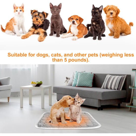 Self-Heating Blanket for Cats and Dogs, 59 x 44 cm, Pet Warming Mat, Size M, Washable Puppy Thermal Blanket, Self-Warming Winter Warmth Dog Mat, Dog Non-Slip Heat Blanket, Silent Self-Heating Blanket for Cats and Dogs, 59 x 44 cm, Pet Warming Mat, Size M, Washable Puppy Thermal Blanket, Self-Warming Winter Warmth Dog Mat, Dog Non-Slip Heat Blanket, Silent