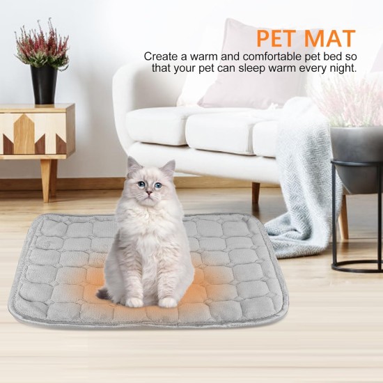 Self-Heating Blanket for Cats and Dogs, 59 x 44 cm, Pet Warming Mat, Size M, Washable Puppy Thermal Blanket, Self-Warming Winter Warmth Dog Mat, Dog Non-Slip Heat Blanket, Silent Self-Heating Blanket for Cats and Dogs, 59 x 44 cm, Pet Warming Mat, Size M, Washable Puppy Thermal Blanket, Self-Warming Winter Warmth Dog Mat, Dog Non-Slip Heat Blanket, Silent