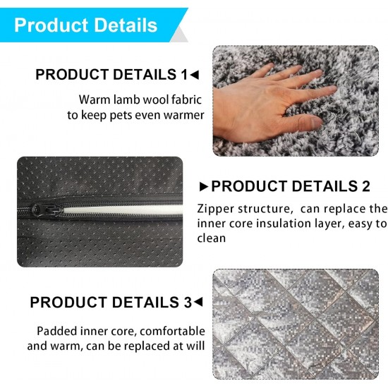 Self-Heating Blanket for Cats and Dogs: Cat Bed Self-Heating Blanket Cat Washable Removable Dog Blanket Fluffy Heat Blanket without Electricity Self-Warming for Cats and Small Dogs (48 x 70 cm) Self-Heating Blanket for Cats and Dogs: Cat Bed Self-Heating Blanket Cat Washable Removable Dog Blanket Fluffy Heat Blanket without Electricity Self-Warming for Cats and Small Dogs (48 x 70 cm)