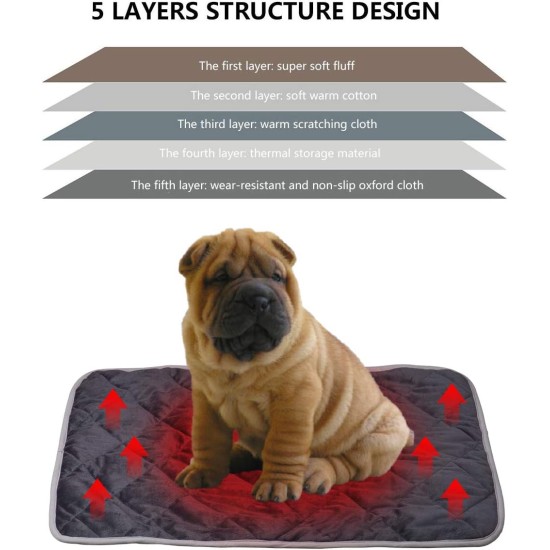 Self-Heating Blanket for Cats and Dogs, Pet Warming Mat, 58 x 88 cm, Dog Mat, Cat Blanket, Self-Warming, Soft Warm Dog Deck for Floors, Sofas, Pet Bed Self-Heating Blanket for Cats and Dogs, Pet Warming Mat, 58 x 88 cm, Dog Mat, Cat Blanket, Self-Warming, Soft Warm Dog Deck for Floors, Sofas, Pet Bed