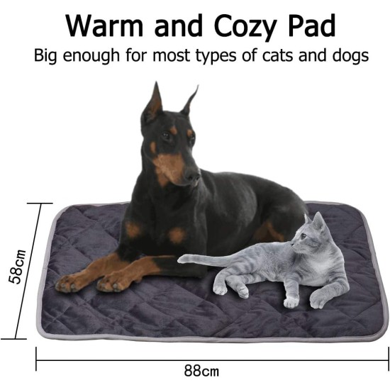 Self-Heating Blanket for Cats and Dogs, Pet Warming Mat, 58 x 88 cm, Dog Mat, Cat Blanket, Self-Warming, Soft Warm Dog Deck for Floors, Sofas, Pet Bed Self-Heating Blanket for Cats and Dogs, Pet Warming Mat, 58 x 88 cm, Dog Mat, Cat Blanket, Self-Warming, Soft Warm Dog Deck for Floors, Sofas, Pet Bed