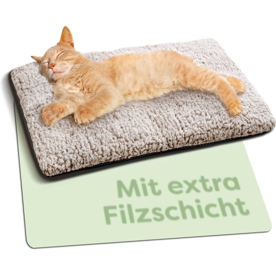 Self-Heating Blanket for Dogs and Cats, Brown, 60 x 45 cm, Soft and Cuddly Cat Blanket, Noise Dampening, Washable Cover, with Non-Slip Underside Self-Heating Blanket for Dogs and Cats, Brown, 60 x 45 cm, Soft and Cuddly Cat Blanket, Noise Dampening, Washable Cover, with Non-Slip Underside