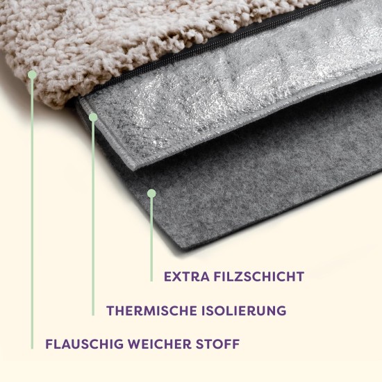 Self-Heating Blanket for Dogs and Cats, Brown, 60 x 45 cm, Soft and Cuddly Cat Blanket, Noise Dampening, Washable Cover, with Non-Slip Underside Self-Heating Blanket for Dogs and Cats, Brown, 60 x 45 cm, Soft and Cuddly Cat Blanket, Noise Dampening, Washable Cover, with Non-Slip Underside