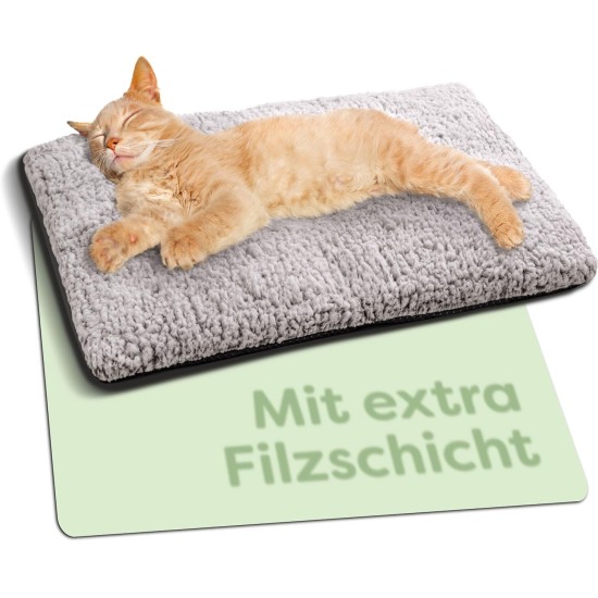 Self-Heating Blanket for Dogs and Cats, Brown, 60 x 45 cm, Soft and Cuddly Cat Blanket, Noise Dampening, Washable Cover, with Non-Slip Underside Self-Heating Blanket for Dogs and Cats, Brown, 60 x 45 cm, Soft and Cuddly Cat Blanket, Noise Dampening, Washable Cover, with Non-Slip Underside