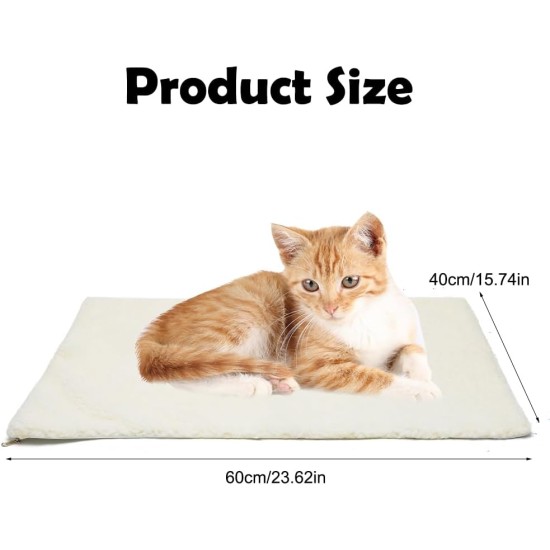 Self-Heating Cat Blanket, Heat Blanket for Cats and Dogs, Electric Blanket for Cats and Dogs, Heat Blanket Cat, Self-Heating Cat Blanket for Cats and Dogs, 60 x 40 cm, Without Electricity Self-Heating Cat Blanket, Heat Blanket for Cats and Dogs, Electric Blanket for Cats and Dogs, Heat Blanket Cat, Self-Heating Cat Blanket for Cats and Dogs, 60 x 40 cm, Without Electricity