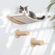 Shulltji Cat Climbing Wall Set, 55 cm x 46 cm, Cat Hammock & 2 Cat Ladders, Scratching Post, Kanging Mats Cat Wall up to 35 kg, Cat Wall Elements for Sleeping and Rest (XL, Beige) Shulltji Cat Climbing Wall Set, 55 cm x 46 cm, Cat Hammock & 2 Cat Ladders, Scratching Post, Kanging Mats Cat Wall up to 35 kg, Cat Wall Elements for Sleeping and Rest (XL, Beige)
