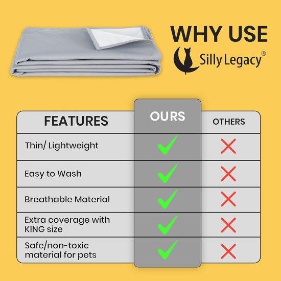 Silly Legacy Waterproof Reversible Pet Bed Couch Blanket or Liner (King/XL, 82" x 100", Peach) Silly Legacy Waterproof Reversible Pet Bed Couch Blanket or Liner (King/XL, 82" x 100", Peach)