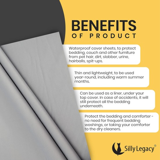 Silly Legacy Waterproof Reversible Pet Bed Couch Blanket or Liner (King/XL, 82" x 100", Peach) Silly Legacy Waterproof Reversible Pet Bed Couch Blanket or Liner (King/XL, 82" x 100", Peach)