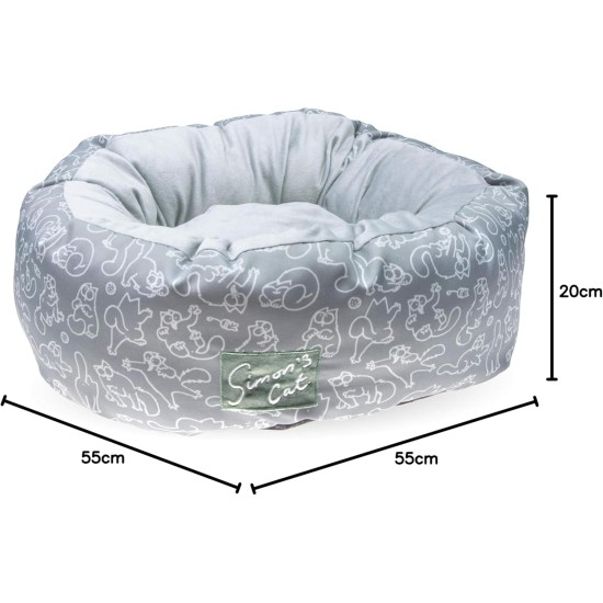 Simon's Cat Cat Bed Length 55 cm Width 55 cm Height 20 cm Simon's Cat Cat Bed Length 55 cm Width 55 cm Height 20 cm