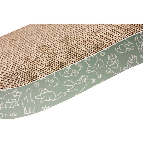 Simon's Cat Scratching Cardboard Length: 52 cm W: 21 cm H: 10 cm Wave Simon's Cat Scratching Cardboard Length: 52 cm W: 21 cm H: 10 cm Wave