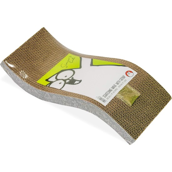 Simon's Cat Scratching Cardboard Length: 52 cm W: 21 cm H: 10 cm Wave Simon's Cat Scratching Cardboard Length: 52 cm W: 21 cm H: 10 cm Wave